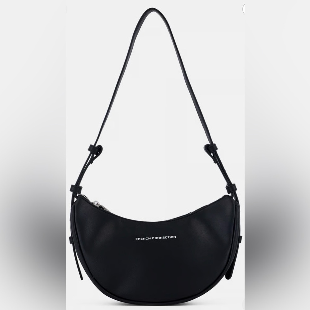 French Connection Sleek Black Shoulder Bag